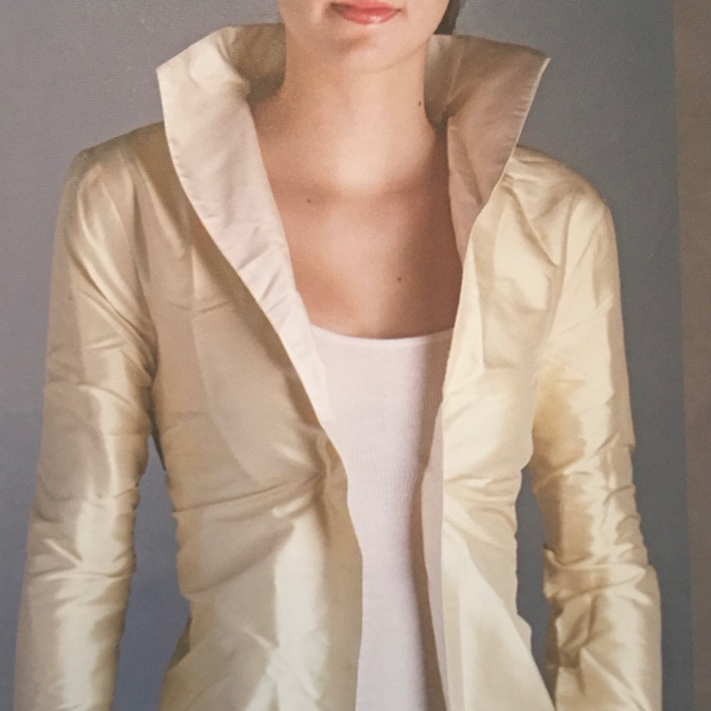 Reversible silk jacket